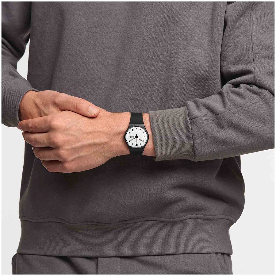 Часы Swatch New Gent Biosourced SO29B703 — мужские, черный