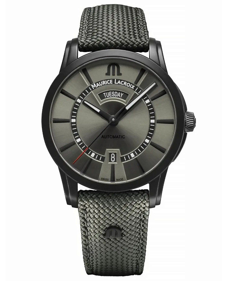 Часы Maurice Lacroix Pontos Day Date Limited Edition PT6358-DLB04-630-5 — мужские, антрацитовый