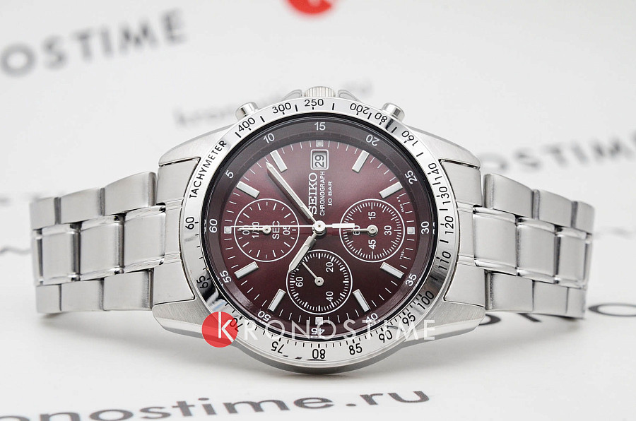 Часы Seiko Spirit Chronograph SBTQ045 — кварцевые, металл сталь