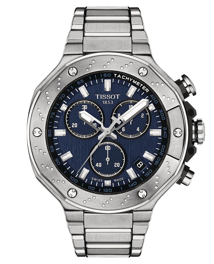 Часы Tissot T-Race Chronograph 2022 T141.417.11.041.00 — мужские, синий