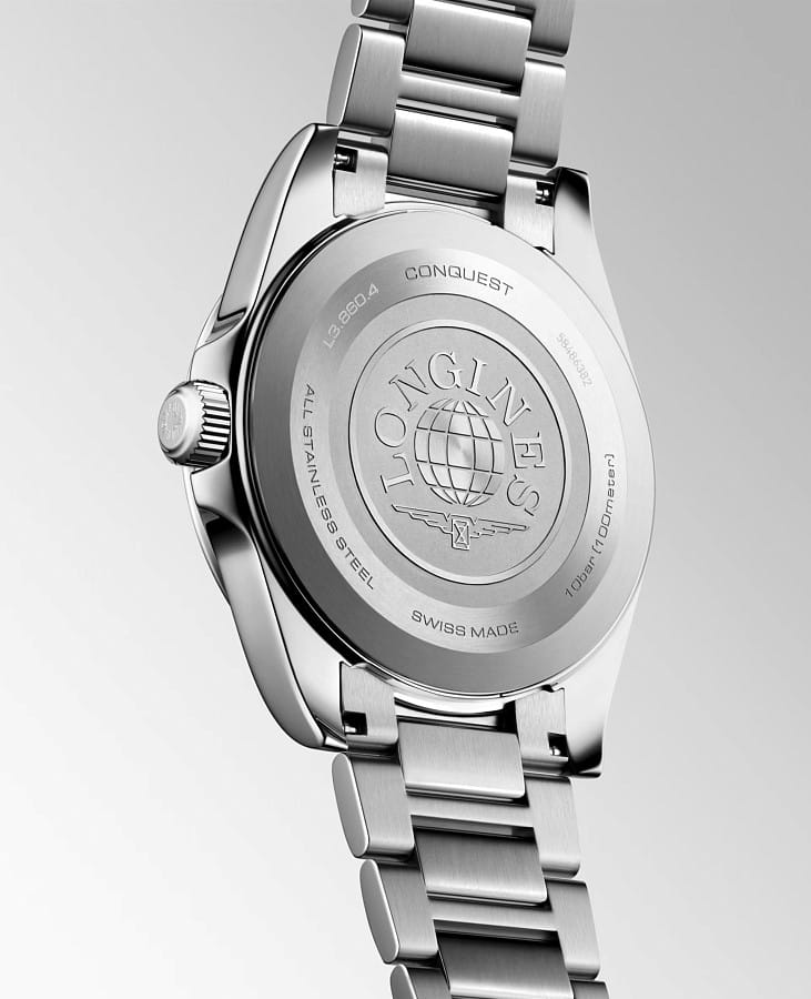 Часы Longines Conquest 41 mm L3.860.4.09.6 — сталь металл, Швейцария