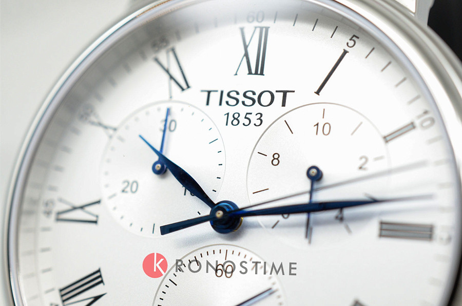 Часы Tissot Carson Premium Chronograph T122.417.16.033.00 — кожаный, мужские