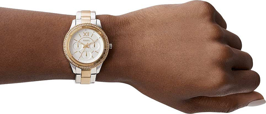 Часы Fossil Stella ES5107 — сталь с ip покрытием, женские