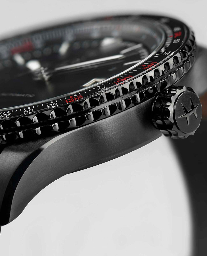 Часы Hamilton Khaki Aviation Converter H76625530 — мужские, кожаный