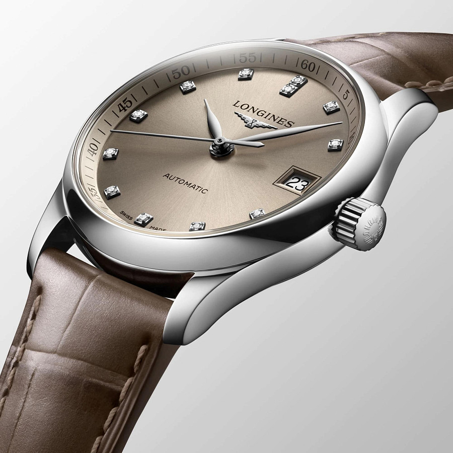 Часы Longines Master Collection L2.357.4.07.2 — женские, кожаный