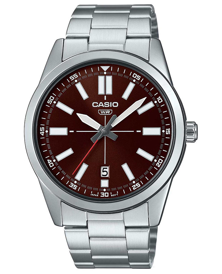 Часы Casio Collection MTP-VD02D-5E — мужские, коричневый