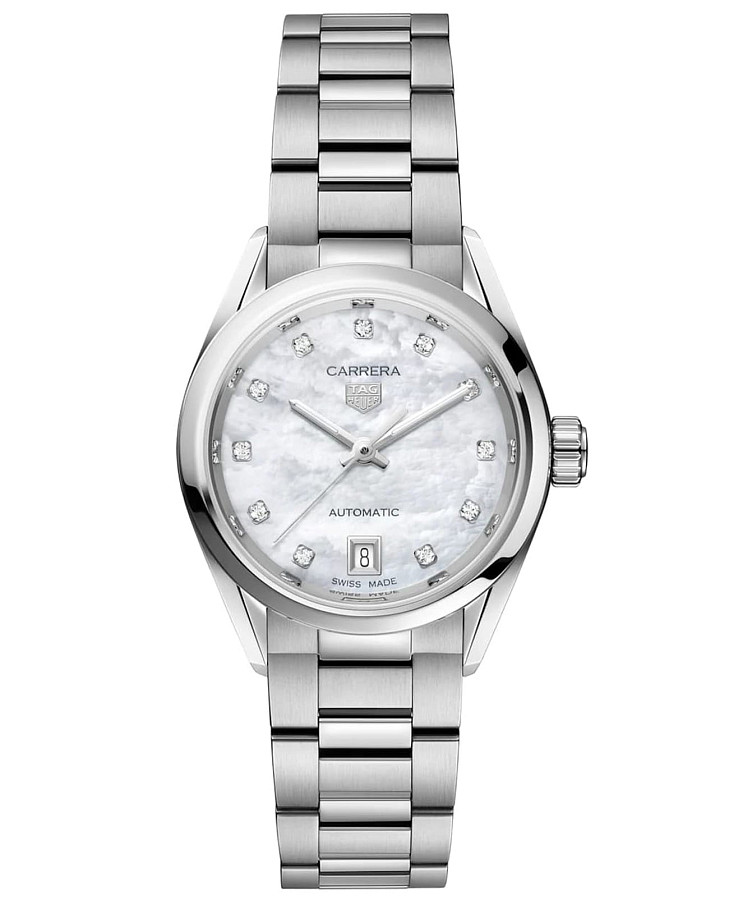 Часы TAG Heuer Carrera WBN2412.BA0621 — женские, перламутровый