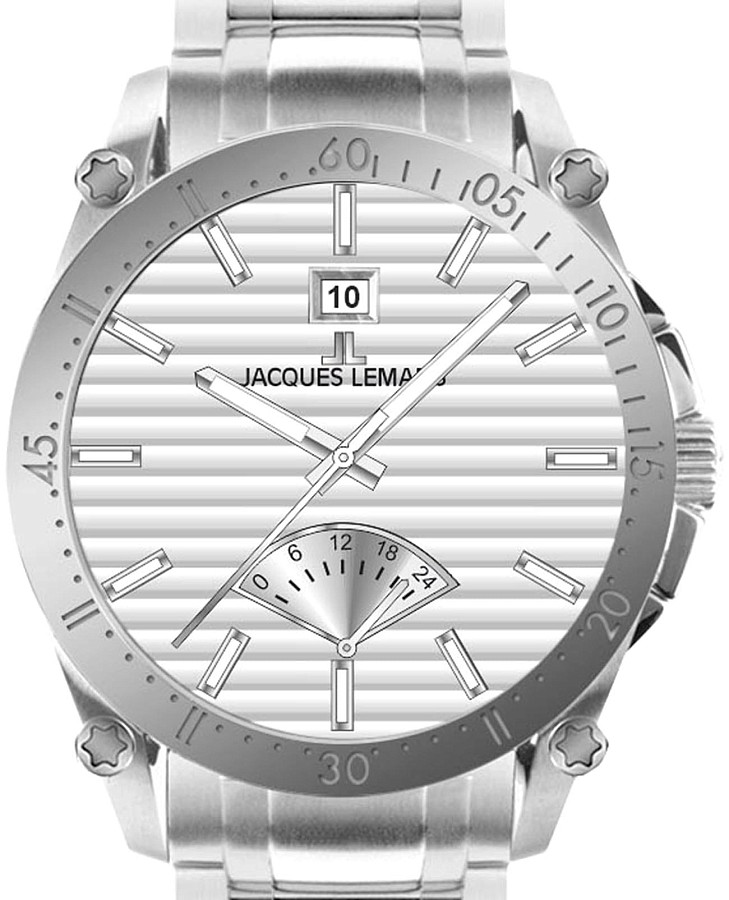Часы Jacques Lemans Derby 1-2202N — кварцевые, сталь металл