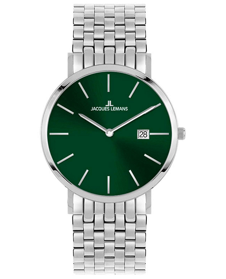 Часы Jacques Lemans Classic 1-2171i — мужские, зеленый