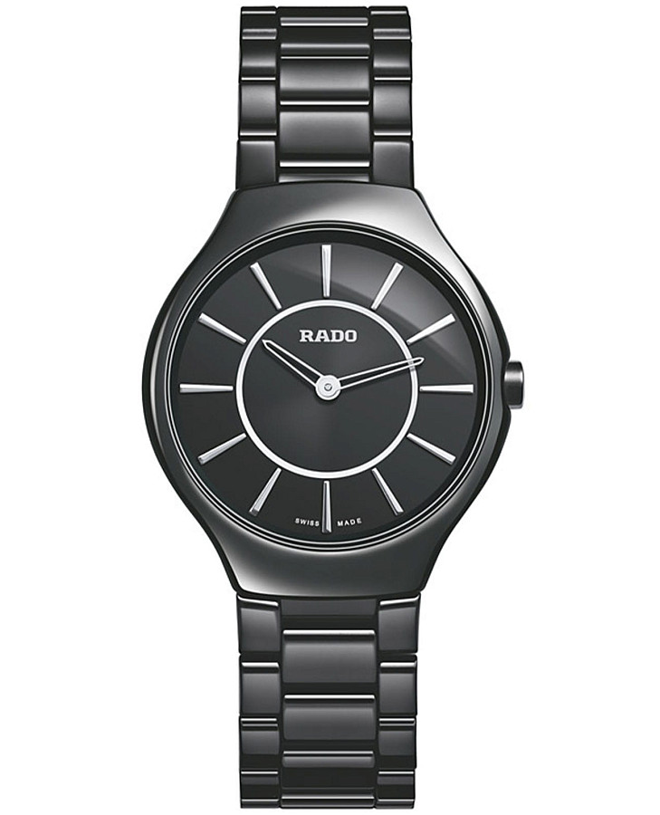 Часы Rado True Thinline R27742162 — женские, черный