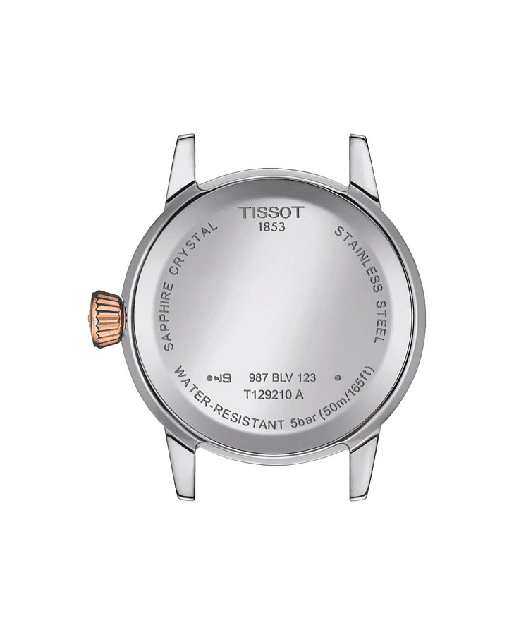 Часы Tissot Classic Dream Lady T129.210.22.013.00 — сталь c pvd покрытием, женские