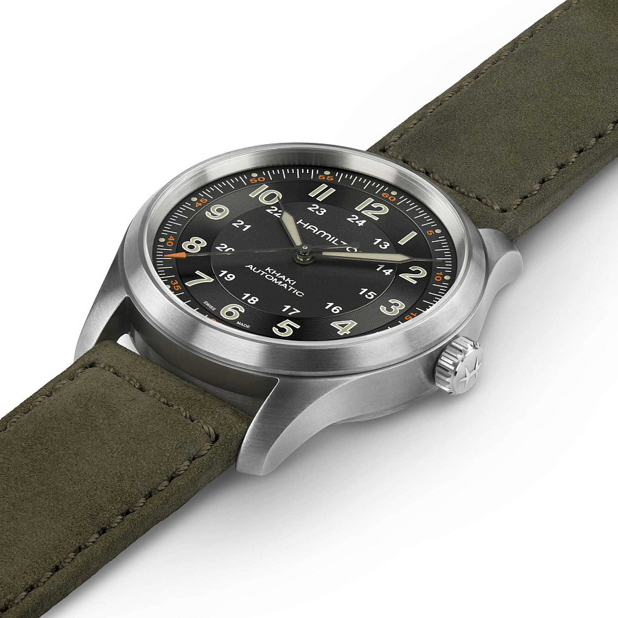 Часы Hamilton Khaki Field Titanium Auto H70205830 — механические, Швейцария, мужские