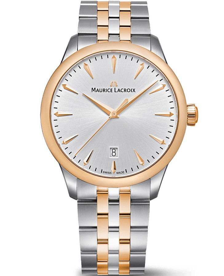 Часы Maurice Lacroix 1975 Quartz Duotone 751007-PVP12-130-1 — мужские, серебристый