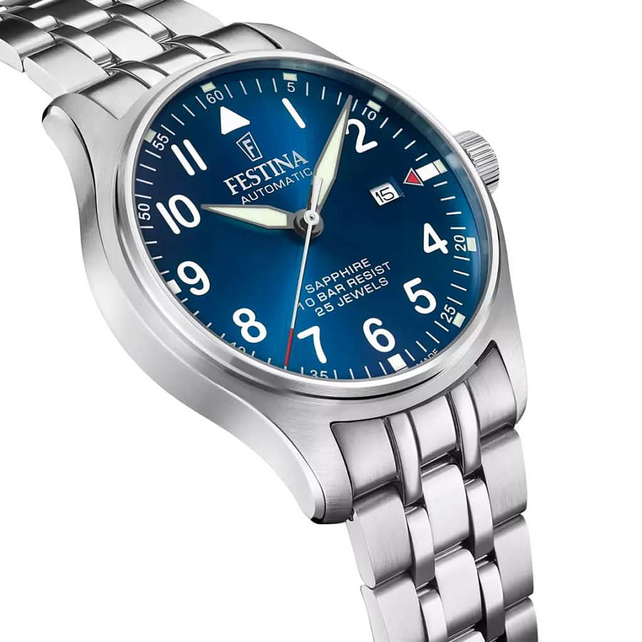 Часы Festina Swiss Made F20151/C — нержавеющая сталь 316l, мужские