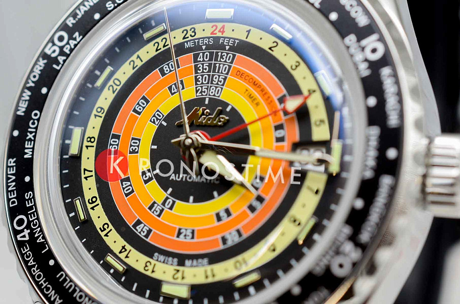 Часы Mido Ocean Star Decompression Worldtimer 200 M026.829.17.051.00 — каучук, мужские