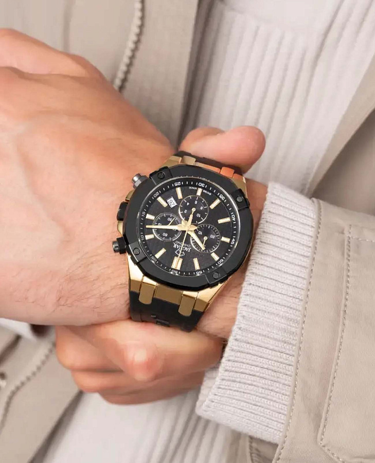 Часы Jaguar Diplomatic Quartz J1014/1 — кварцевые, металл сталь