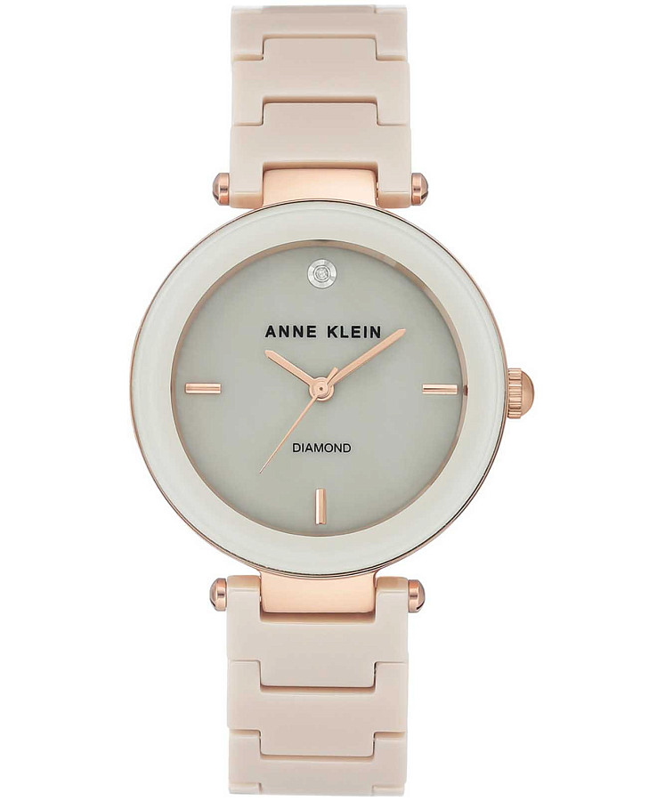 Часы Anne Klein Diamond 1018RGTN — женские, перламутровый