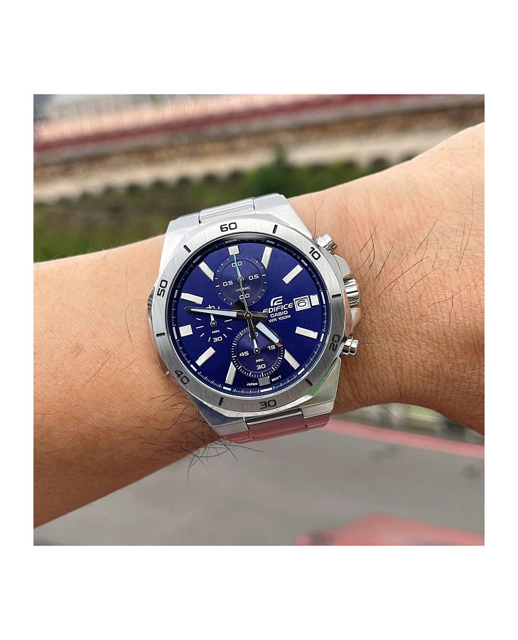 Часы Casio Edifice EFV-640D-2AVUDF (EFV-640D-2A) — кварцевые, сталь металл