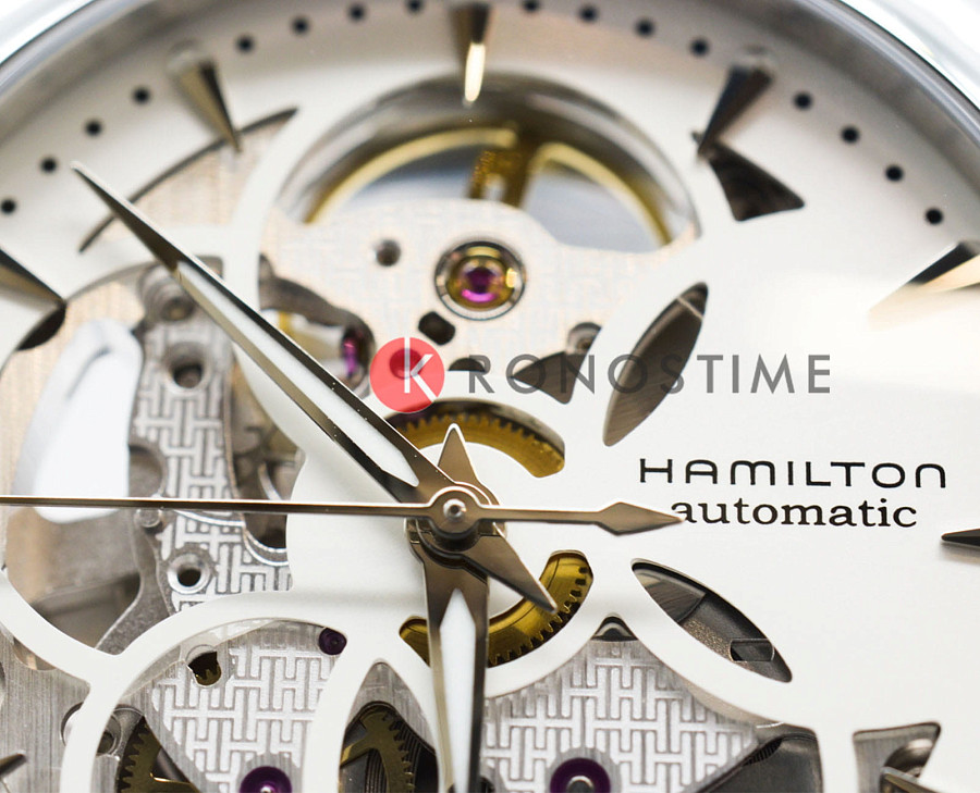 Часы Hamilton Jazzmaster Viewmatic Skeleton Lady Auto H32405111 — сталь металл, Швейцария