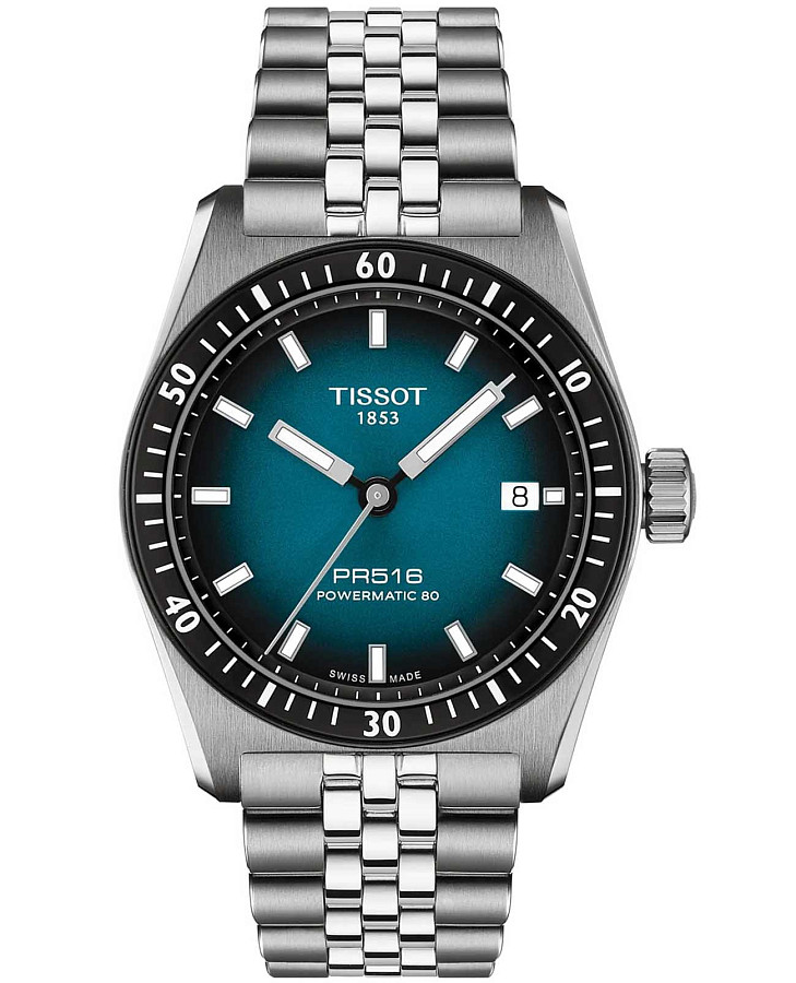 Часы Tissot PR516 38 mm T149.407.11.041.00 — мужские, бирюзовый