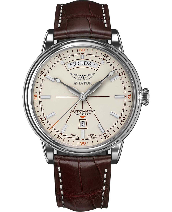 Часы Aviator Douglas Day-Date V.3.20.0.141.4 — мужские, белый