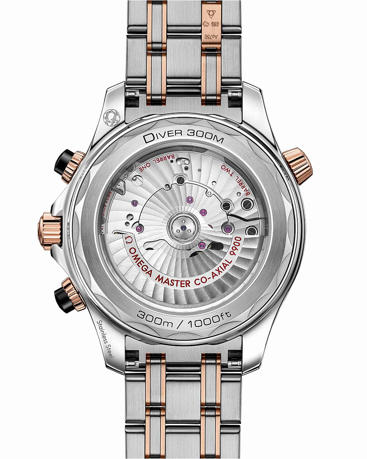 Часы Omega Seamaster Diver 300M 210.20.44.51.01.001 — механические, сталь металл золото