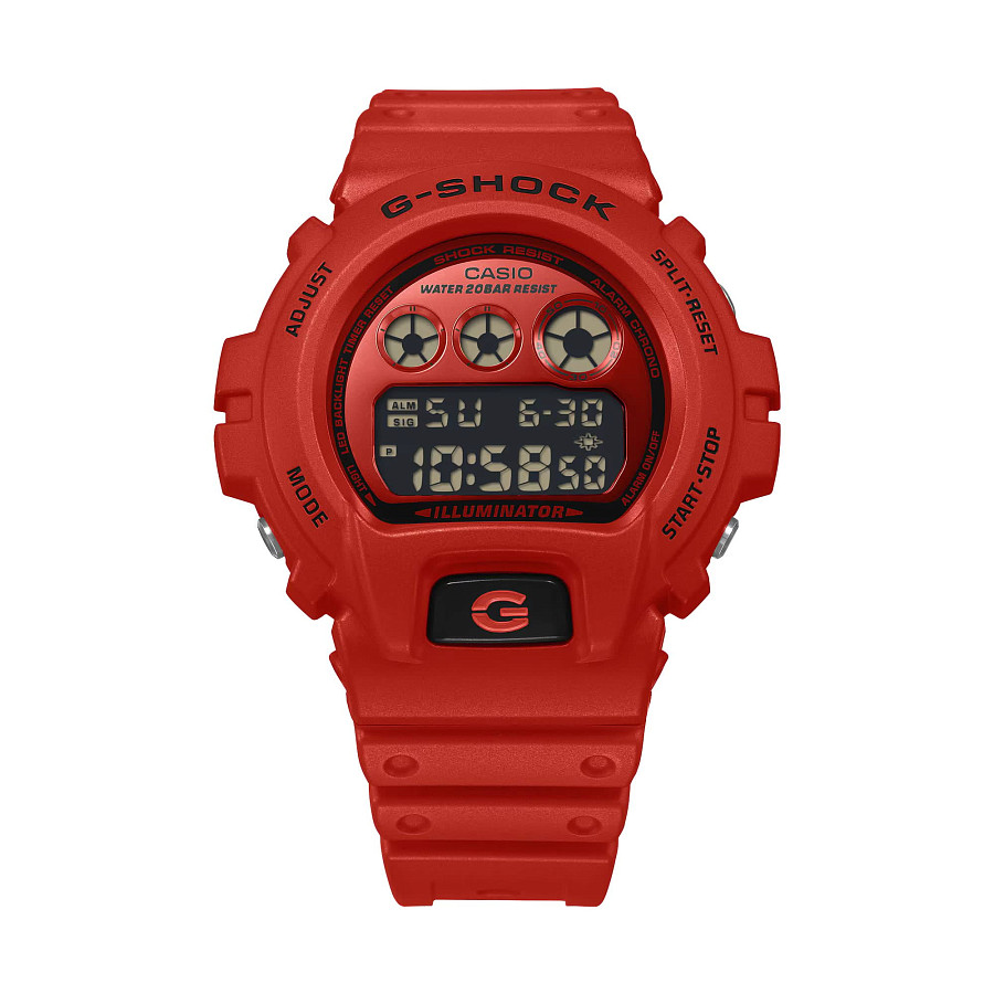Часы Casio G-Shock DW-6900RRB-4 — электронные, пластик