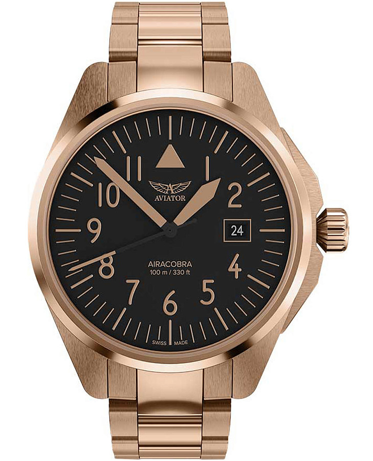 Часы Aviator Airacobra 43 Type A V.1.38.2.316.5 — мужские, черный