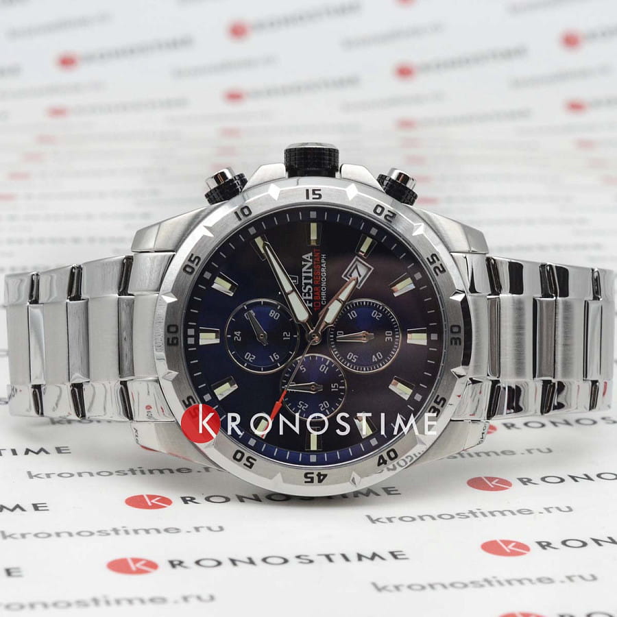 Часы Festina Chrono Sport F20463/2 — кварцевые, металл сталь