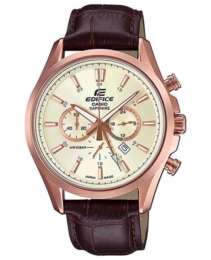 Часы Casio Edifice EFB-504JGL-7A — мужские, шампань