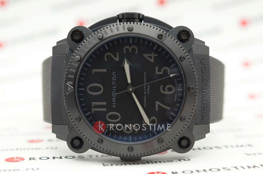 Часы Hamilton Khaki Navy BeLOWZERO Auto Titanium H78505330 — черный, титан