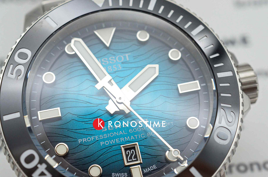 Часы Tissot Seastar 2000 Professional Powermatic 80 T120.607.11.041.00 — сталь металл, нержавеющая сталь