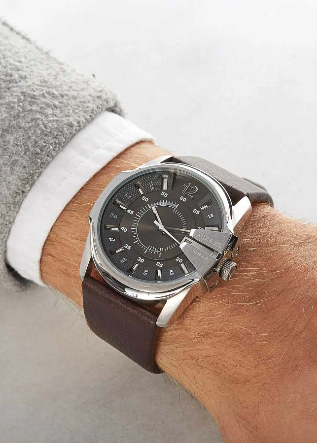 Часы Diesel MS9 Chrono DZ1206 — мужские, кожаный