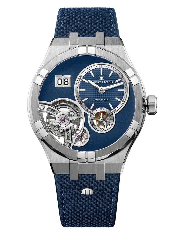 Часы Maurice Lacroix Aikon Master Grand Date AI6118-SS00E-430-C — механические, металл сталь