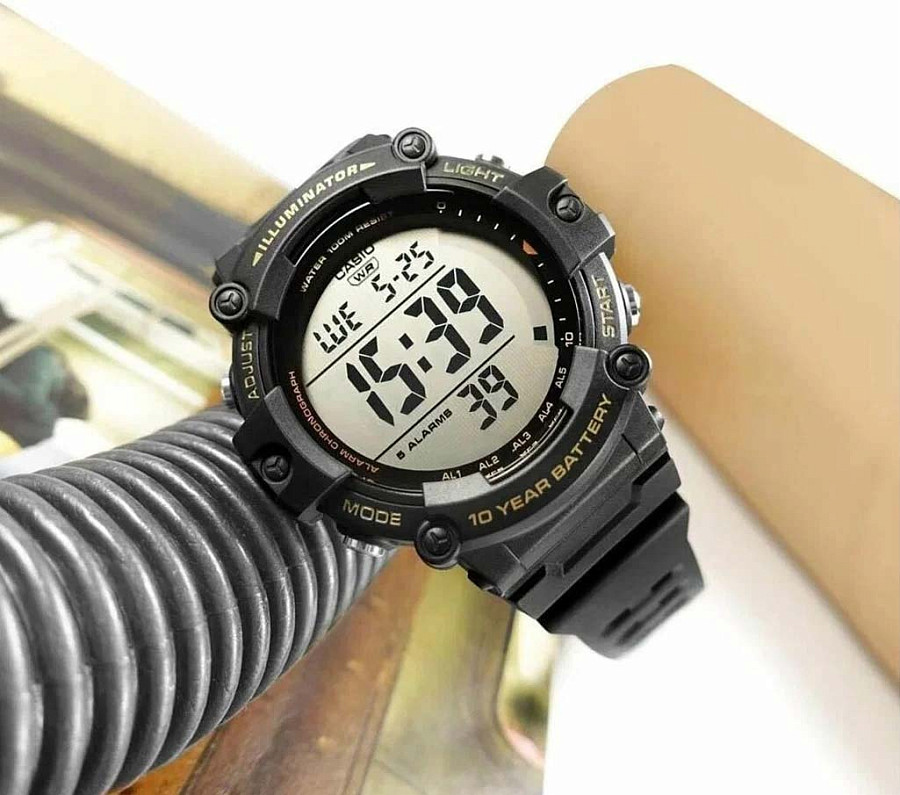 Часы Casio Collection AE-1500WHX-3AVDF (AE-1500WHX-3A) — кварцевые, Япония, мужские