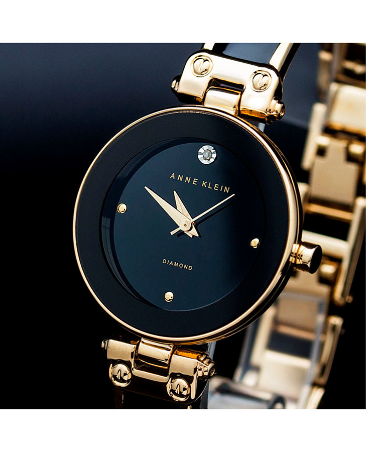 Часы Anne Klein Diamond 1980BKGB — США, кварцевые