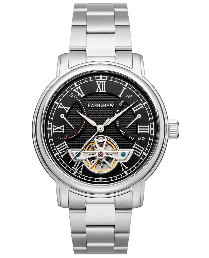 Часы Earnshaw Longcase ES-8169-11 — мужские, черный