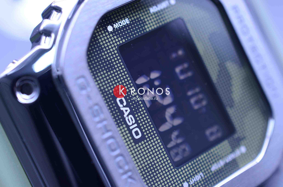Часы Casio G-Shock GM-5600B-3 — зеленый, сталь металл пластик