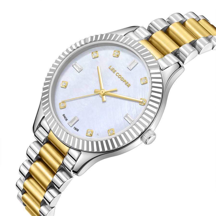 Часы Lee Cooper LC08079.220 — кварцевые, металл суперметалл
