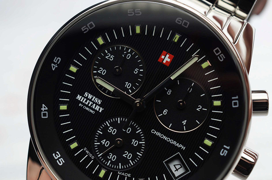 Часы Swiss Military by Chrono SM30052.01 — автокварц (кинетик), сталь металл