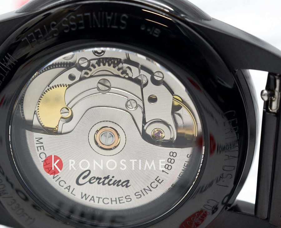 Часы Certina DS-1 Powermatic 80 C029.807.33.051.00 — нержавеющая сталь с pvd-покрытием, мужские