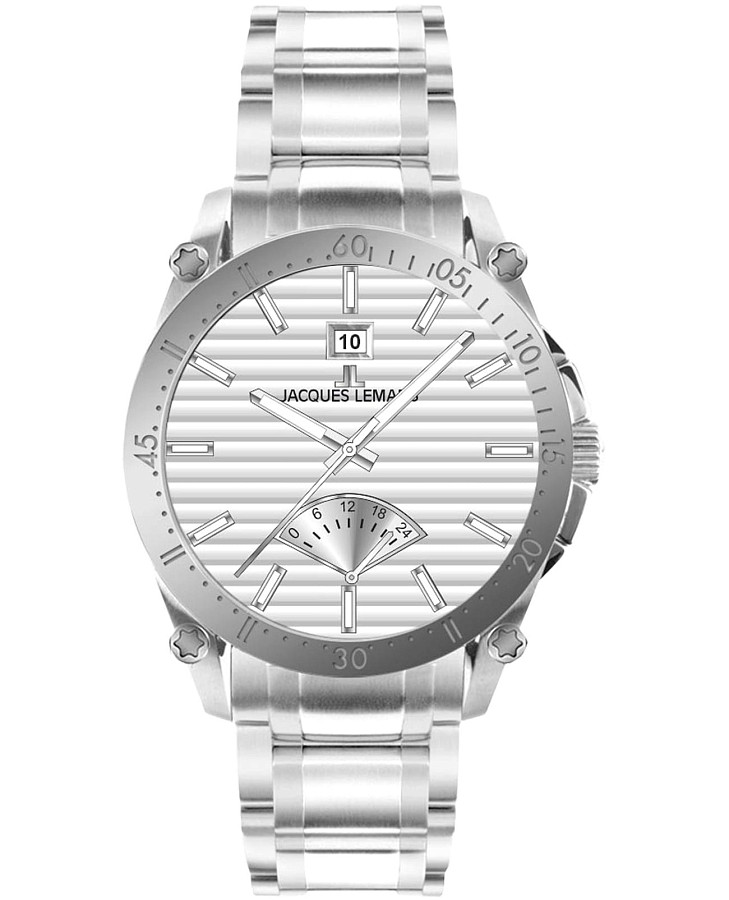 Часы Jacques Lemans Derby 1-2202N — мужские, серебристый