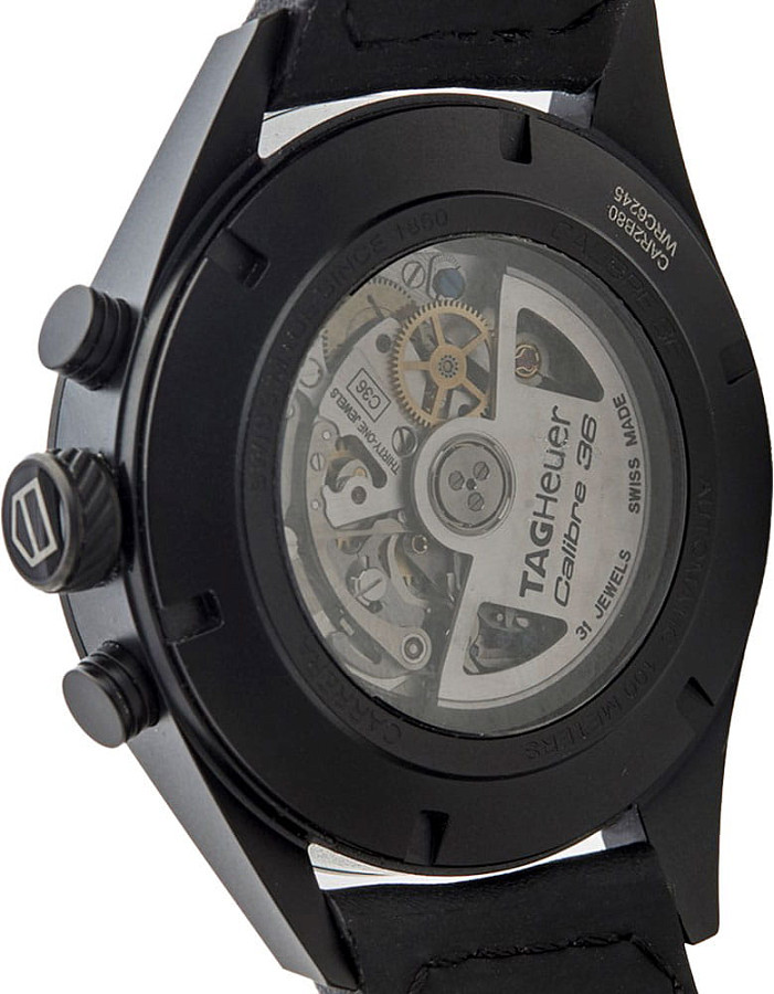 Часы TAG Heuer Carrera CAR2B80.FC6325 — мужские, кожаный