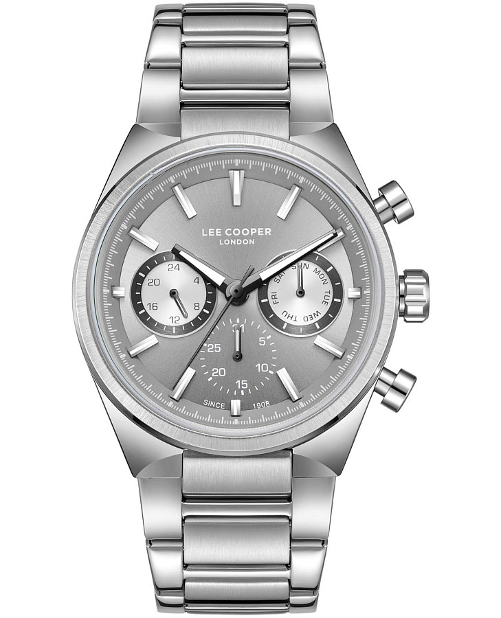 Часы Lee Cooper LC08174.360 — мужские, серебристый