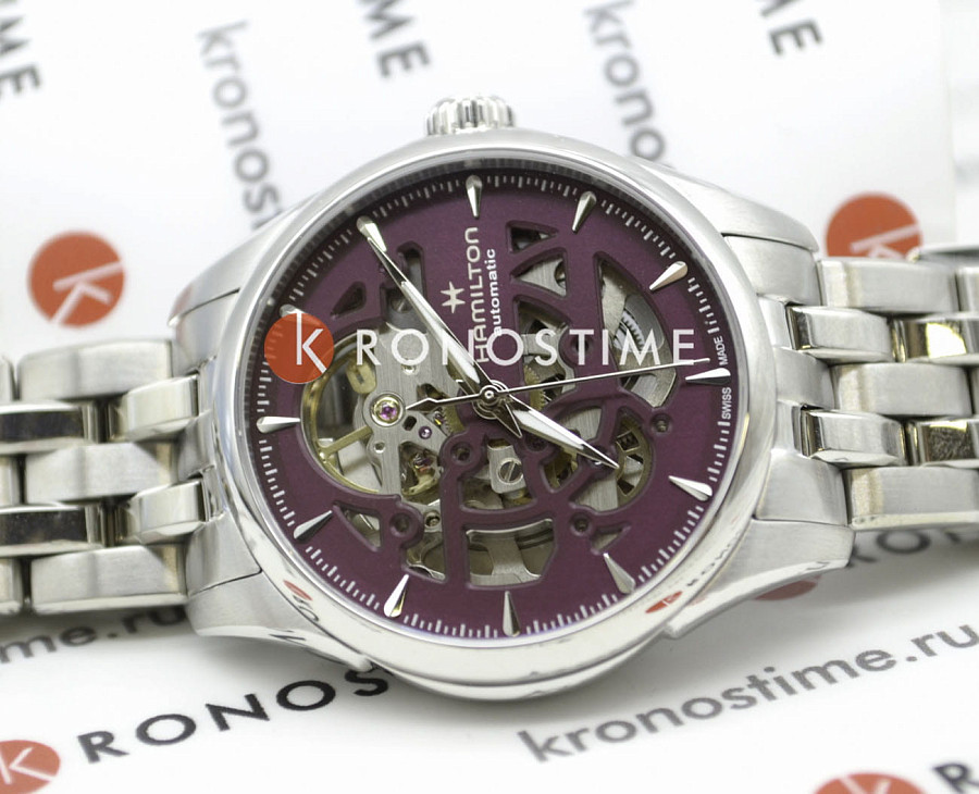 Часы Hamilton Jazzmaster Skeleton Lady Auto H32265101 — механические, Швейцария, женские