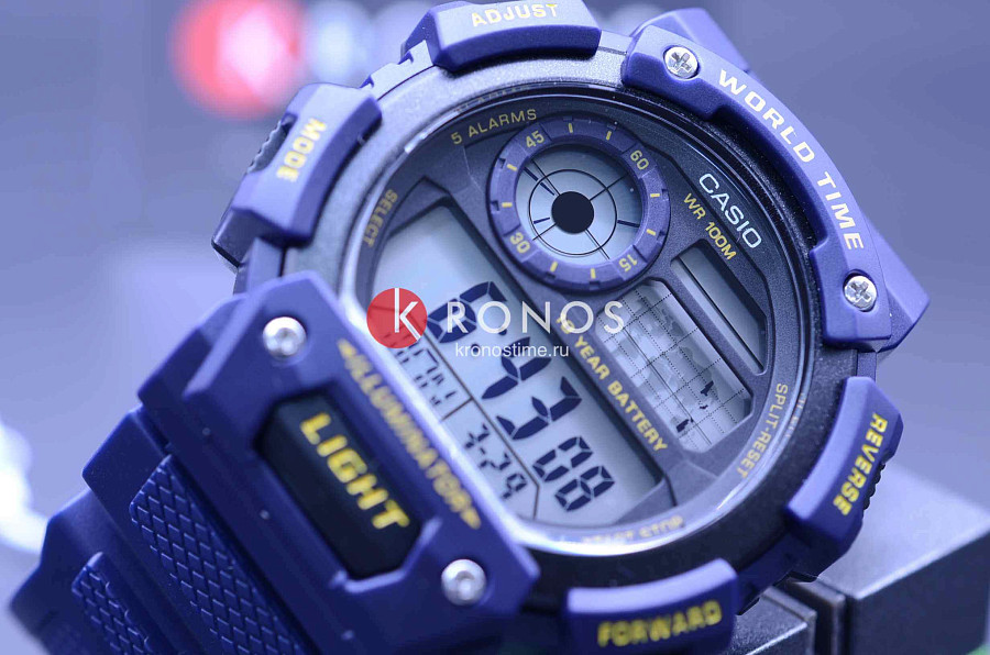 Часы Casio Collection AE-1400WH-2A — пластик, Япония