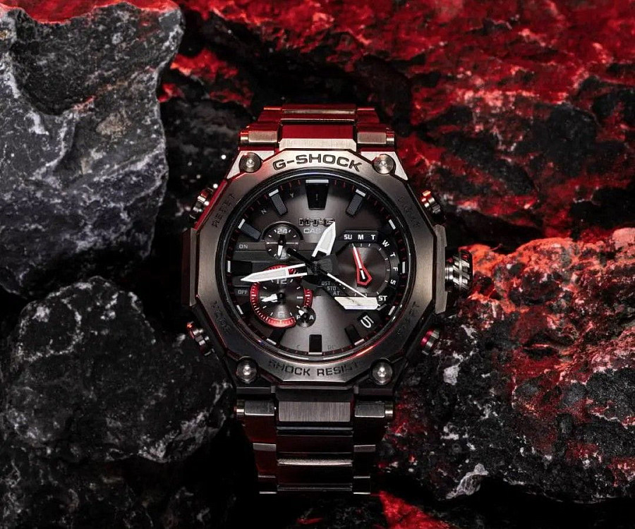 Часы Casio G-Shock Premium MTG-B2000BDE-1A — черный, сталь металл