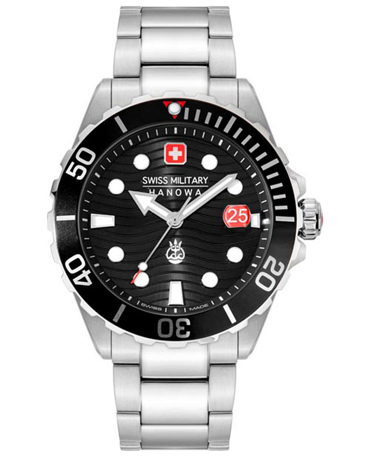 Часы Swiss Military Hanowa Offshore Diver II SMWGH2200301 — мужские, черный