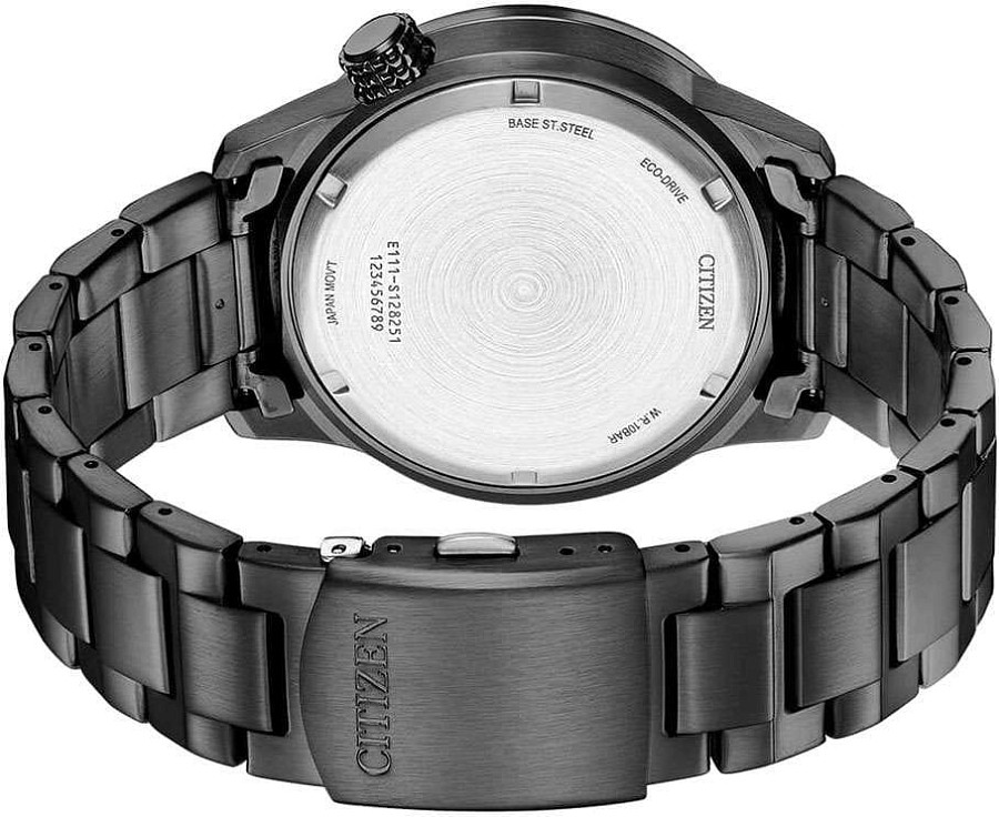 Часы Citizen Eco-Drive BM7555-83E — нержавеющая сталь с ip-покрытием, мужские