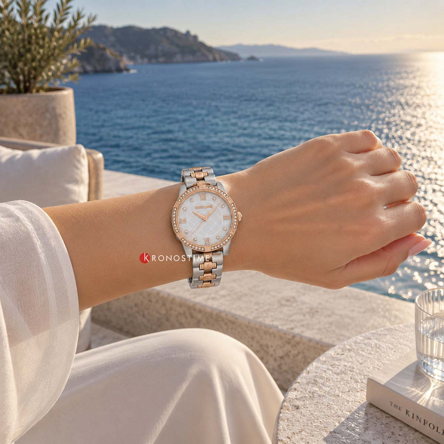 Часы Roberto Cavalli RC5L032M0105 — нержавеющая сталь с ip-покрытием, женские